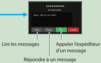 SUBARU Ascent (2023) - - Procedure à suivre : Recevoir des appeals à l'aide du téléphone Bluetooth - 9