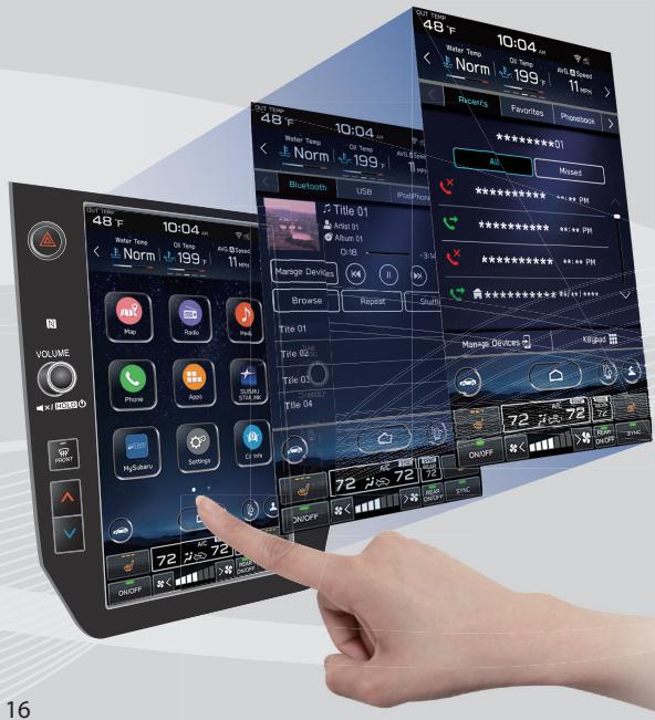 SUBARU Ascent (2023) - Choix d'une interface utilisateur graphique intuitive et facile d'utilisation de type smartphone - 1