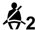 Buick Envision (2026) - Témoin de rappel de bouclage de la ceinture de sécurité du passager avant - 1
