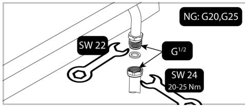 BEKO HILM64222SV - Connexion de type G1/2" en ISO 228 - 1