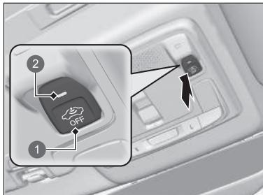 Honda e:Ny1 - ■ Pour armer l'alarme du système de sécurité sans activer le capteur d'inclinaison - 1