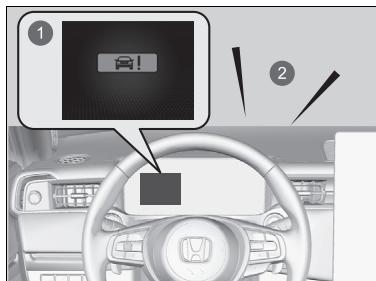 Honda e:Ny1 - ■ Lors de l'activation du système - 1