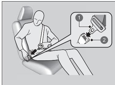 Honda e:Ny1 - Bouclage d'une ceinture de sécurité - 2