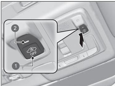 Honda e:Ny1 - ■ Pour armer l'alarme du système de sécurité sans activer les capteurs à ultrasons - 1