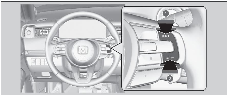 Honda e:Ny1 - Réglage de la vitesse du véhicule - 1