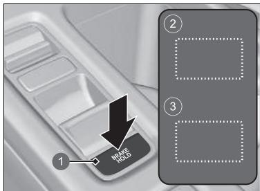 Honda e:Ny1 - ■ Désactivation du système de maintien automatique du frein - 1