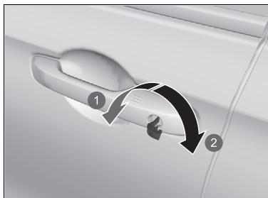 Honda e:Ny1 - Verrouillage/déverrouillage des portes avec une clé - 1