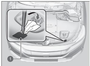 Honda e:Ny1 - Que faire s'il est impossible d'ouvrir le couvercle de charge - 1