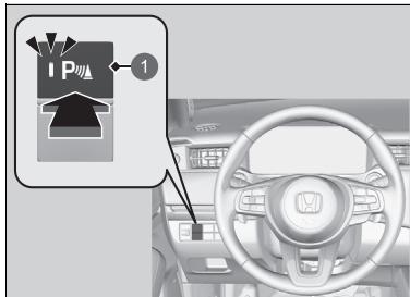 Honda e:Ny1 - ■ Activation et désactivation du système de capteurs de stationnement - 1