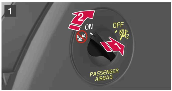 VOLVO S60 (2025) - Désactiver le coussin gonflable passager - 1