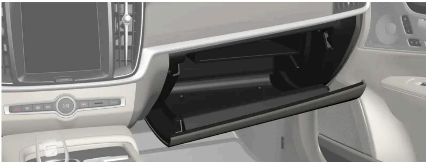 VOLVO S60 (2025) - Utiliser la boîte à gants - 1