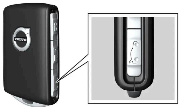 VOLVO S60 (2025) - Déverrouiller le coffre à bagages avec le bouton de clé - 1