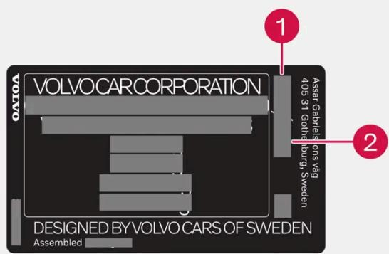 VOLVO S60 (2025) - Code couleur - 1