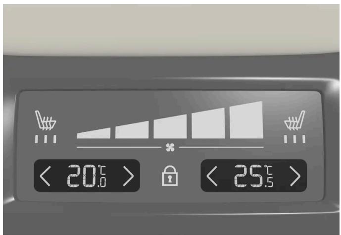 VOLVO S60 (2025) - Régler la température de la banquette arrière depuis la banquette arrière - 1