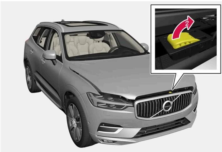 VOLVO S60 (2025) - Ouvrer le capot - 2