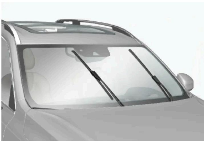 VOLVO S60 (2025) - Placer les balais d'essuie-glace en position d'entretien - 1