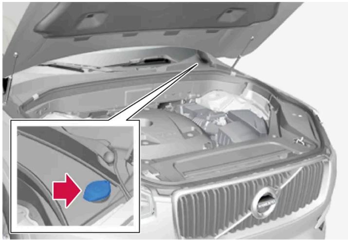 VOLVO S60 (2025) - Faire l'appoint de liquide lave-glace - 1