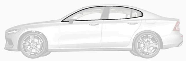 VOLVO S60 (2025) - Nettoyer les éléments extérieurs en plastique, en caoutchouc et décoratifs - 1
