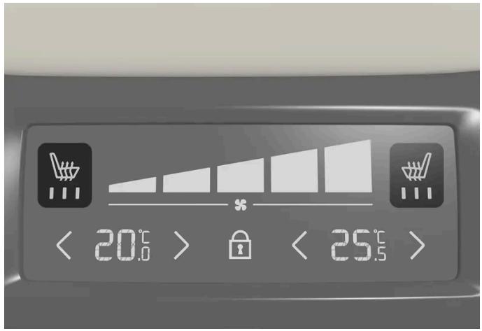 VOLVO S60 (2025) - Activer et désactiver le chauffage électrique de banquette arrière \* - 2