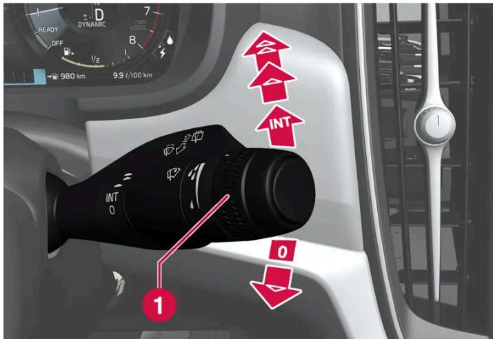 VOLVO S60 (2025) - Utiliser les essuie-glaces - 1