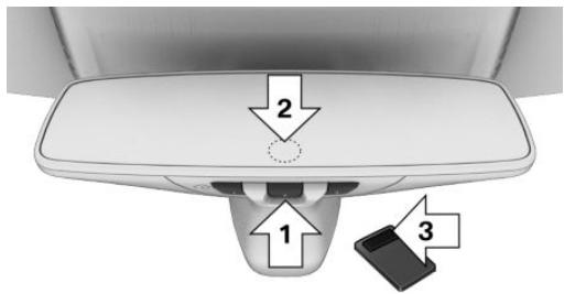 BMW BMW M8 GRAN COUPÉ (2022) - Organes commande sur rétroviseur interieur - 1