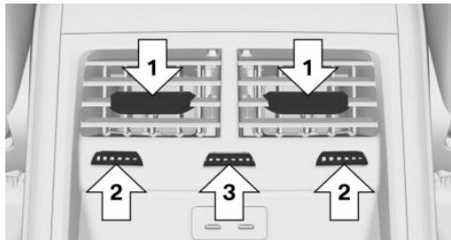 BMW BMW M8 GRAN COUPÉ (2022) - Ventilation à l'arrière, au milieu - 1