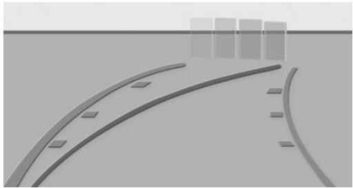 BMW BMW M8 GRAN COUPÉ (2022) - Stationnement à l'aide des lignes de    trajectoire et des lignes de cercle de braquage - 1
