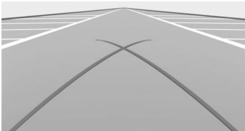 BMW BMW M8 GRAN COUPÉ (2022) - Lignes des cercles de braquage - 1