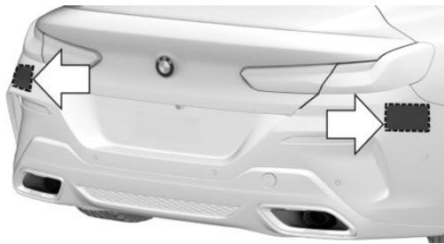 BMW BMW M8 GRAN COUPÉ (2022) - Capeurs radars latéraux, arrière - 1