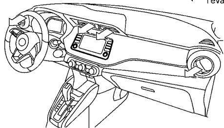 NISSAN Versa (2025) - TABLEAUX DE DIRECTION DE L'AIR - 14