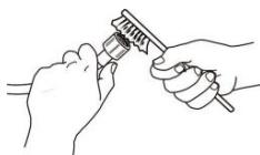 FAGOR MG100E14586BHLP - Cleaning the mesh filter in the water inlet hose and the water inlet valve - 2