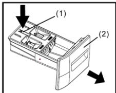 FAGOR MG100E14586BHLP - Cleaning the detergent dispenser - 1