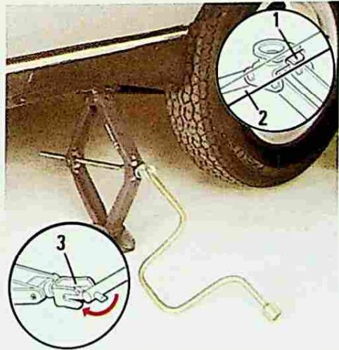 RENAULT 25 (1984-1988) - Changement de roue - 2