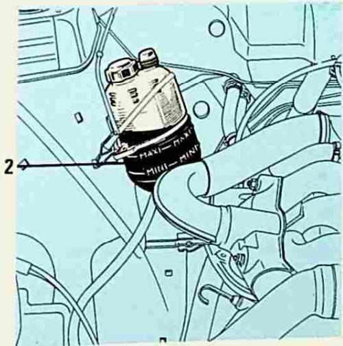 RENAULT 25 (1984-1988) - Niveau liquide de refroidissement - 1