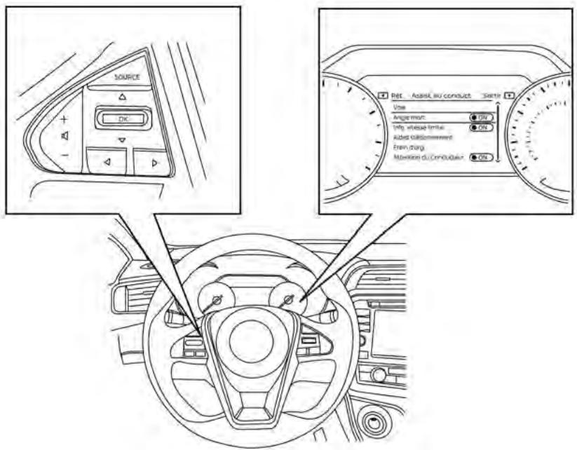 NISSAN Maxima 2021 - FONCTIONNEMENT DU SYSTÈME D'AVERTISSEMENT SUR ANGLE MORT - 1