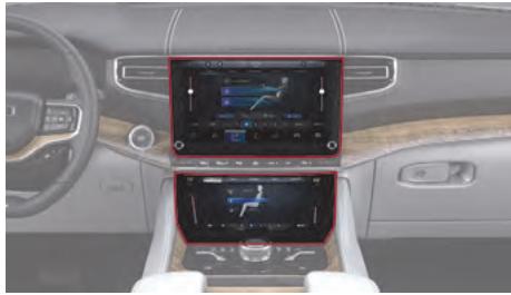 JEEP Grand Wagoneer (2024) - COMMANDES DU SYSTÉME DE CHAUFFAGE-CLIMATISATION - 1