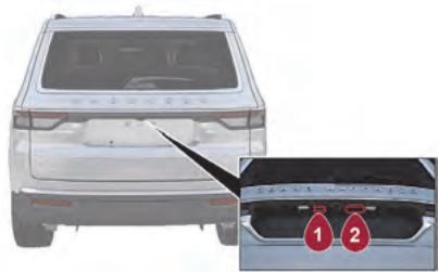 JEEP Grand Wagoneer (2024) - DEVERROUILLAGE ET OUVERTURE DU HAYON - 1