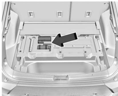 CHEVROLET Equinox EV (2026) - Stockage de la trousse   compresseur et joint d'étanchéité   de pneu - 1