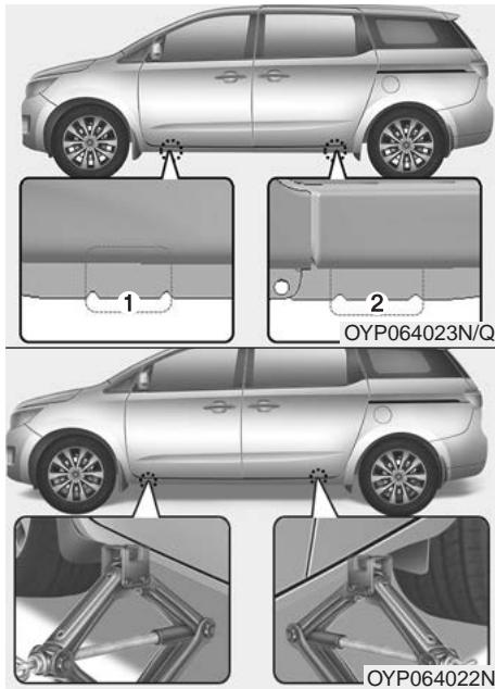 KIA Sedona YP (2014-2018) - Enlever le pneu de secours - 9