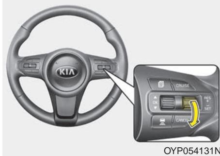 KIA Sedona YP (2014-2018) - Réglage de la vitesse (SCC) - 2