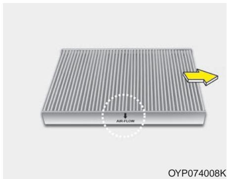 KIA Sedona YP (2014-2018) - Inspection du filtre - 4