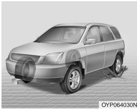 KIA Sedona YP (2014-2018) - Enlever le pneu de secours - 7