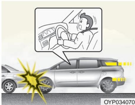 KIA Sedona YP (2014-2018) - Conditions de déploiement des coussins gonflables - 1