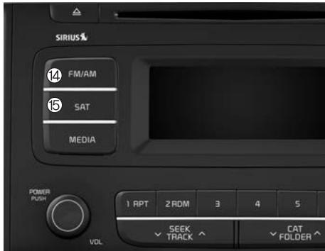 KIA Sedona YP (2014-2018) - Unité audio principale (pour Type A-2) - 1