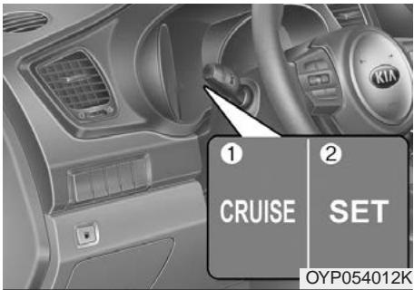 KIA Sedona YP (2014-2018) - RÉGULATEUR DE VITESSE INTELLIGENT (SCC) (SI ÉQUIPÉ) - 1