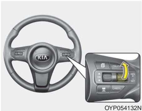 KIA Sedona YP (2014-2018) - Pour retourner à la vitesse de croisière réglée : - 1