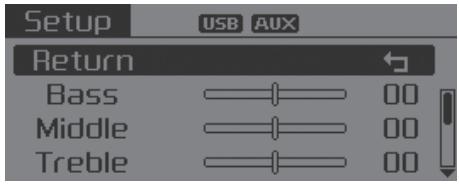 KIA Sedona YP (2014-2018) - Réglages sonores - 1