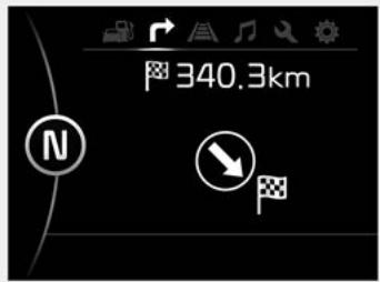 KIA Sedona YP (2014-2018) - Mode de navigation un tour à la fois (si équipé) - 1