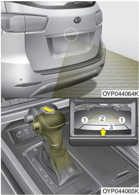 KIA Sedona YP (2014-2018) - CAMÉRA DE RÉTROVISION (SI ÉQUIPÉ) - 1