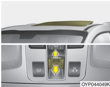 KIA Sedona YP (2014-2018) - Ouverture du toit ouvrant - 3